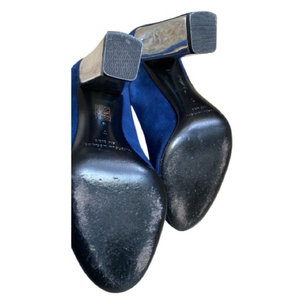 Sigerson Morrison Suede  Pumps
Metallic Mirror Heel Designer Heels Sz 7 - Picture 11 of 13